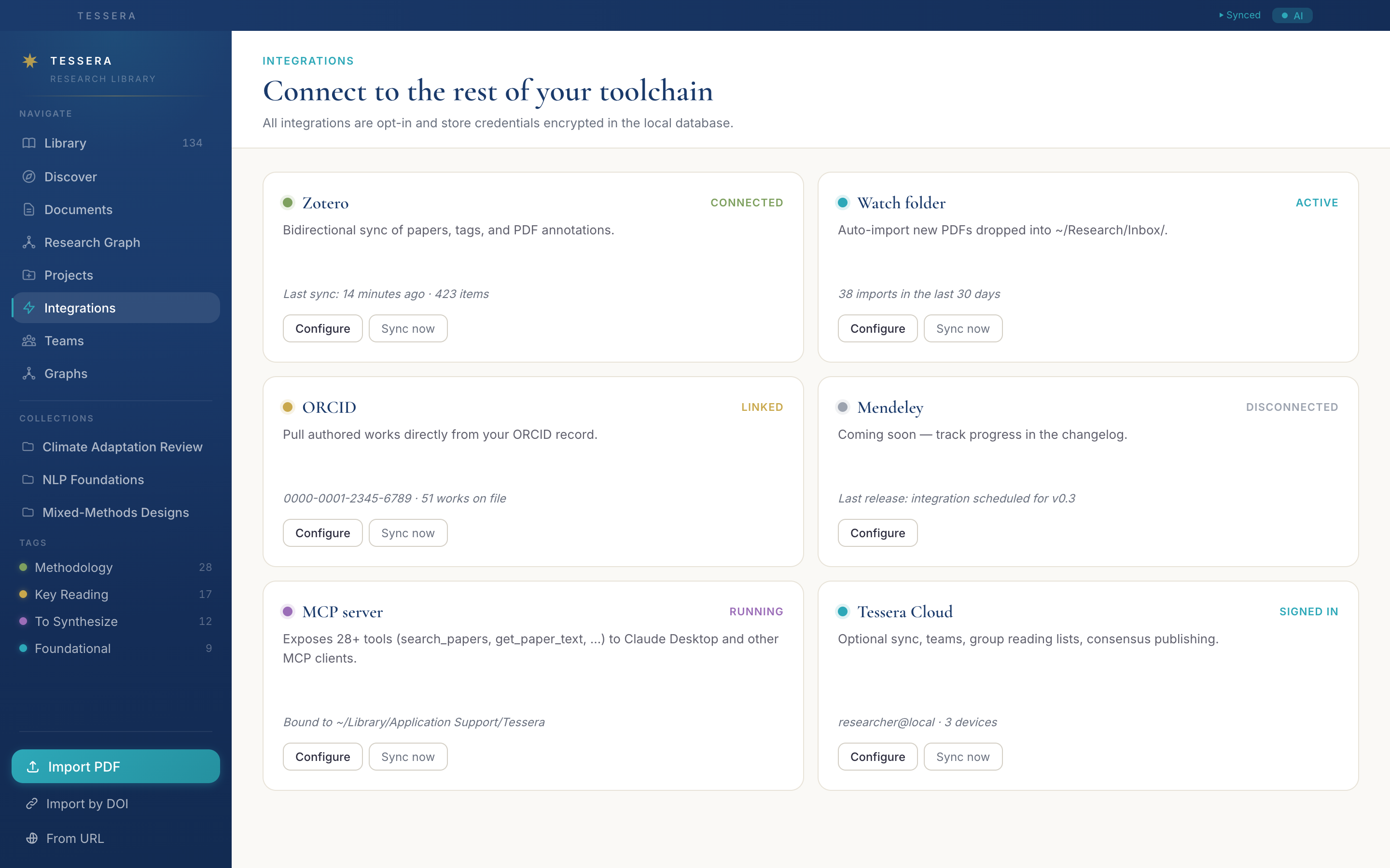 Connect to the rest of your toolchain.