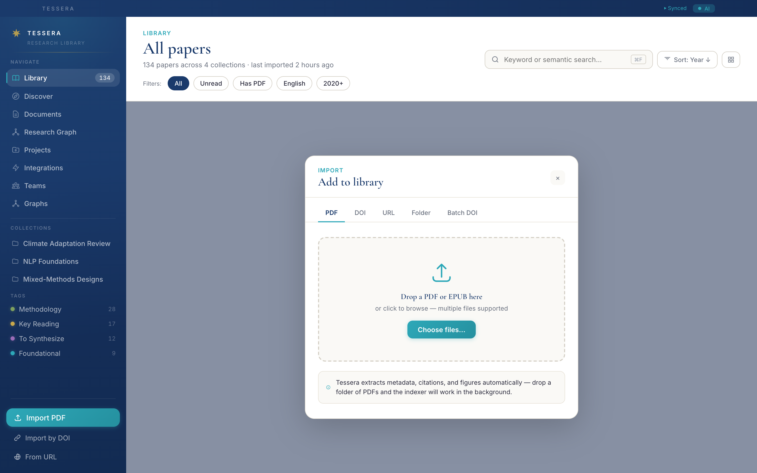 Five ways to add a paper.
